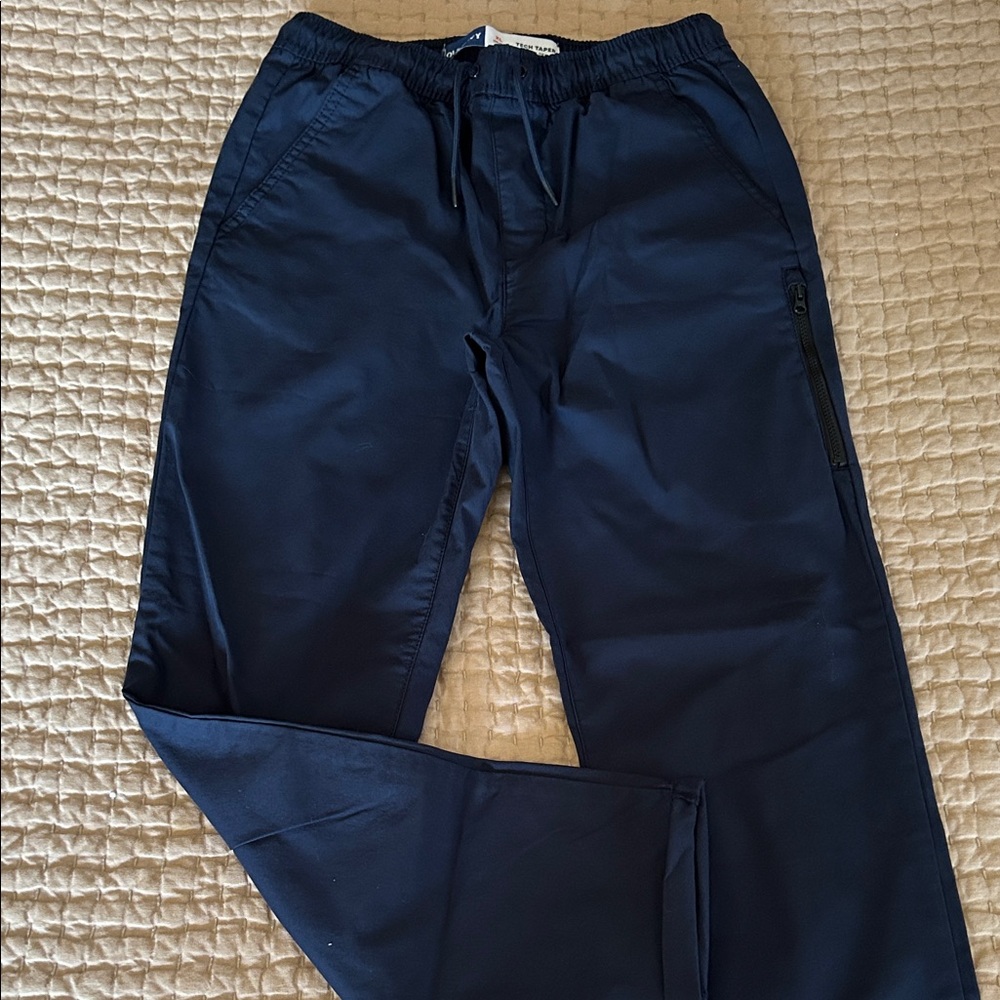 OLD NAVY Youth Boys Tech Taper Quick Dry Navy Pants
